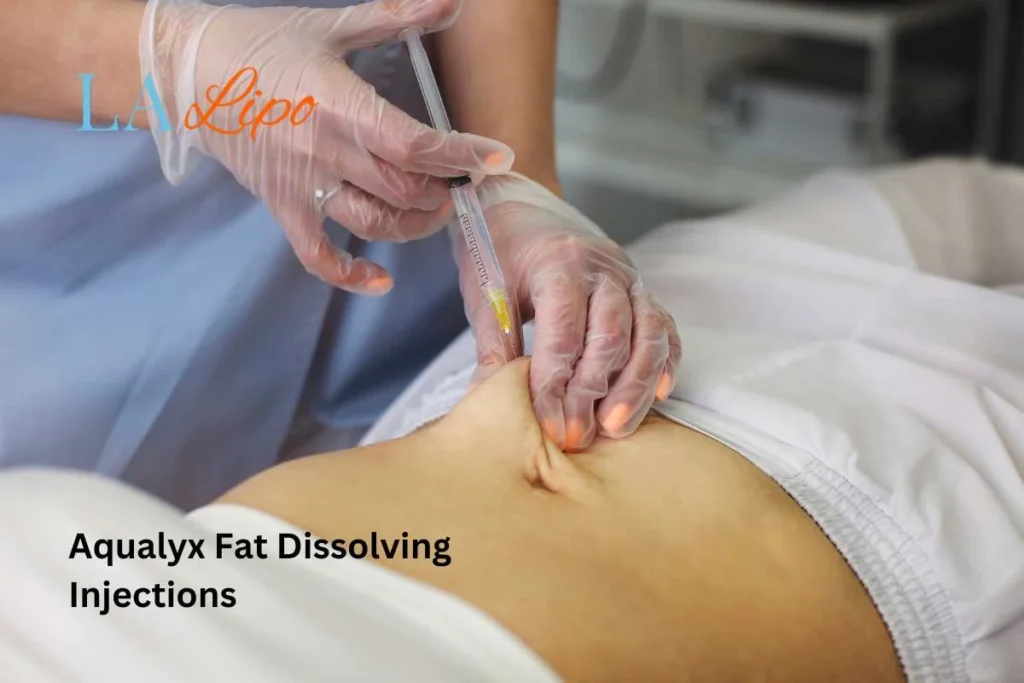 woman having fat dissolving injections Greater London (Sutton) in the stomach