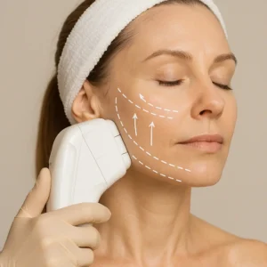Woman having HI-FU to reduce wrinkles call LA LIPO Greater London (Sutton) Now!