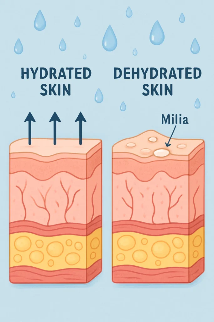 The importance of hydration and milia production Greater London (Sutton)