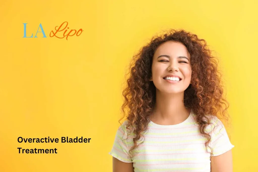 woman smiling about overactive bladder treatment Greater London (Sutton) solutions