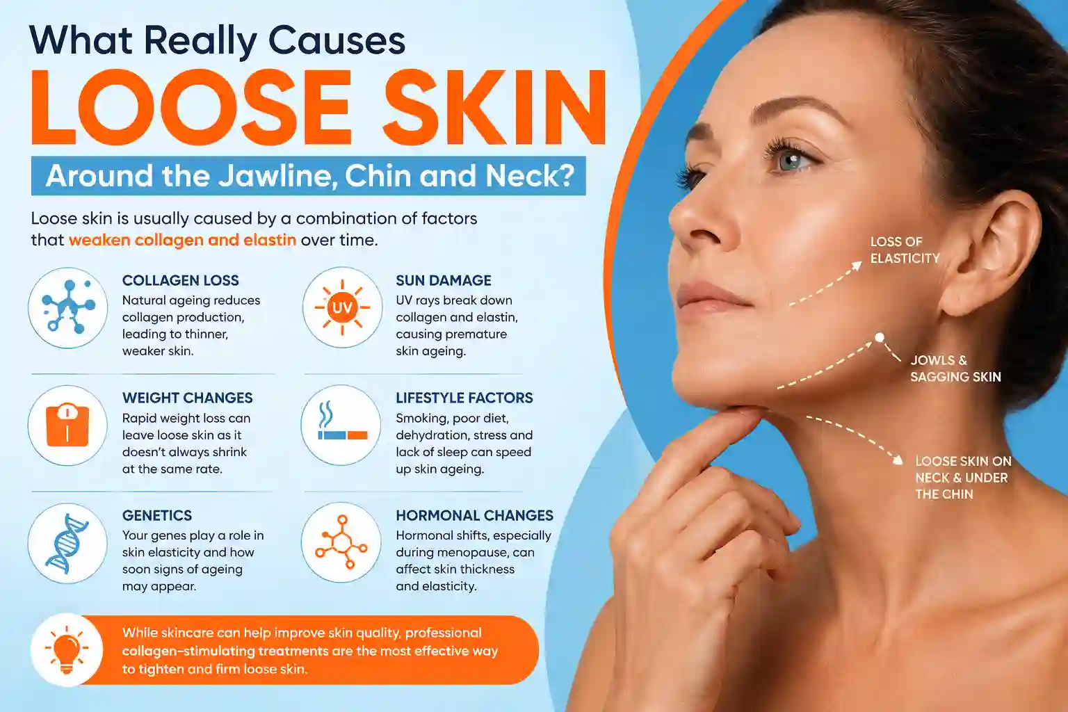 What Really Causes Loose Skin Around the Jawline, Chin and Neck Greater London (Sutton)?